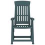 Voir la diapositive 4 : VIDAXL Chaises inclinables de jardin lot de 2 vert PP