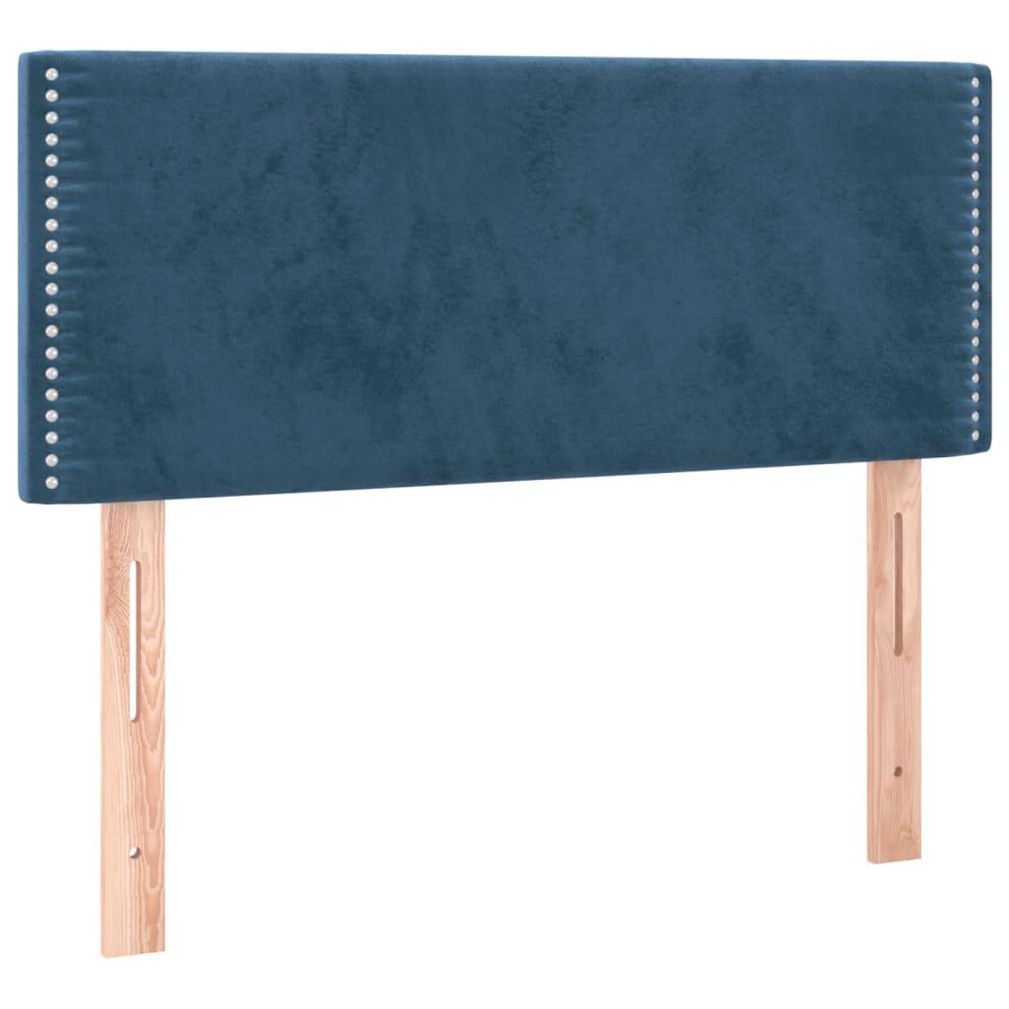 Voir la diapositive 4 : VIDAXL Tete de lit a LED Bleu fonce 80x5x78/88 cm Velours