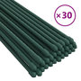 Voir la diapositive 2 : VIDAXL Piquets pour plantes de jardin 30 pcs vert 180 cm acier