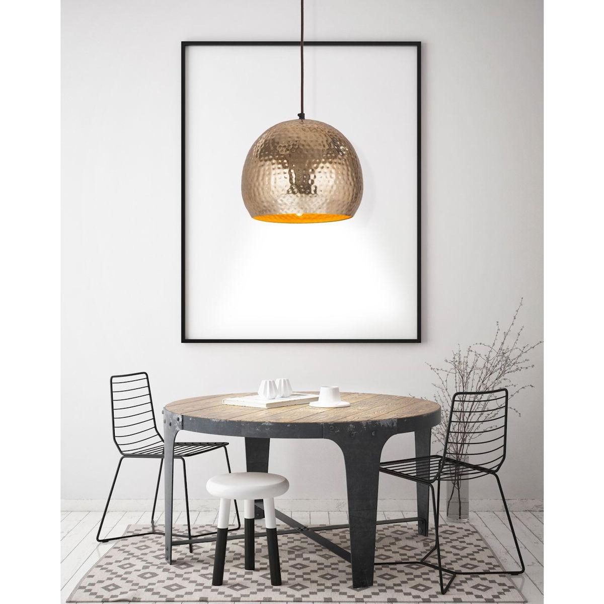 Paris Prix Lampe Suspension Design  Factory Style  27cm Or