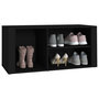 Voir la diapositive 4 : VIDAXL Armoire a chaussures Noir 100x35x45 cm Bois d'ingenierie