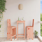 VIDAXL Tabourets de bar lot de 2 40x42x120 cm bois massif douglas