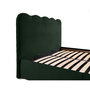 Voir la diapositive 4 : BEST MOBILIER Kahlo - lit coffre - 140x190 - en velours - sommier inclus