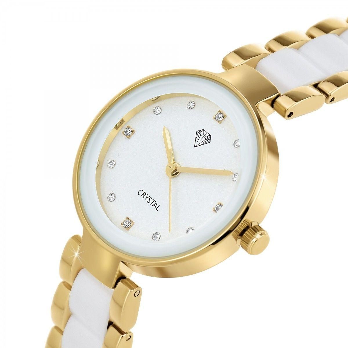 SC CRYSTAL Montre élégante Marion SC Crystal ornée de Cristaux scintillants