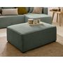 Voir la diapositive 2 : BEST MOBILIER Topaze - pouf - en tissu velours relief