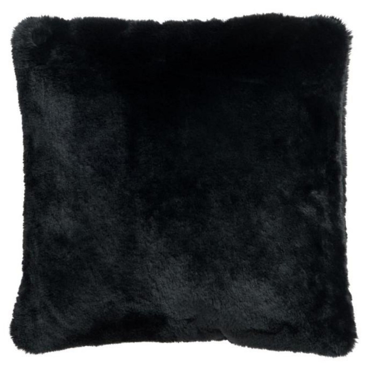 Paris Prix Coussin Imitation Fourrure  Cutie  45x45cm Noir