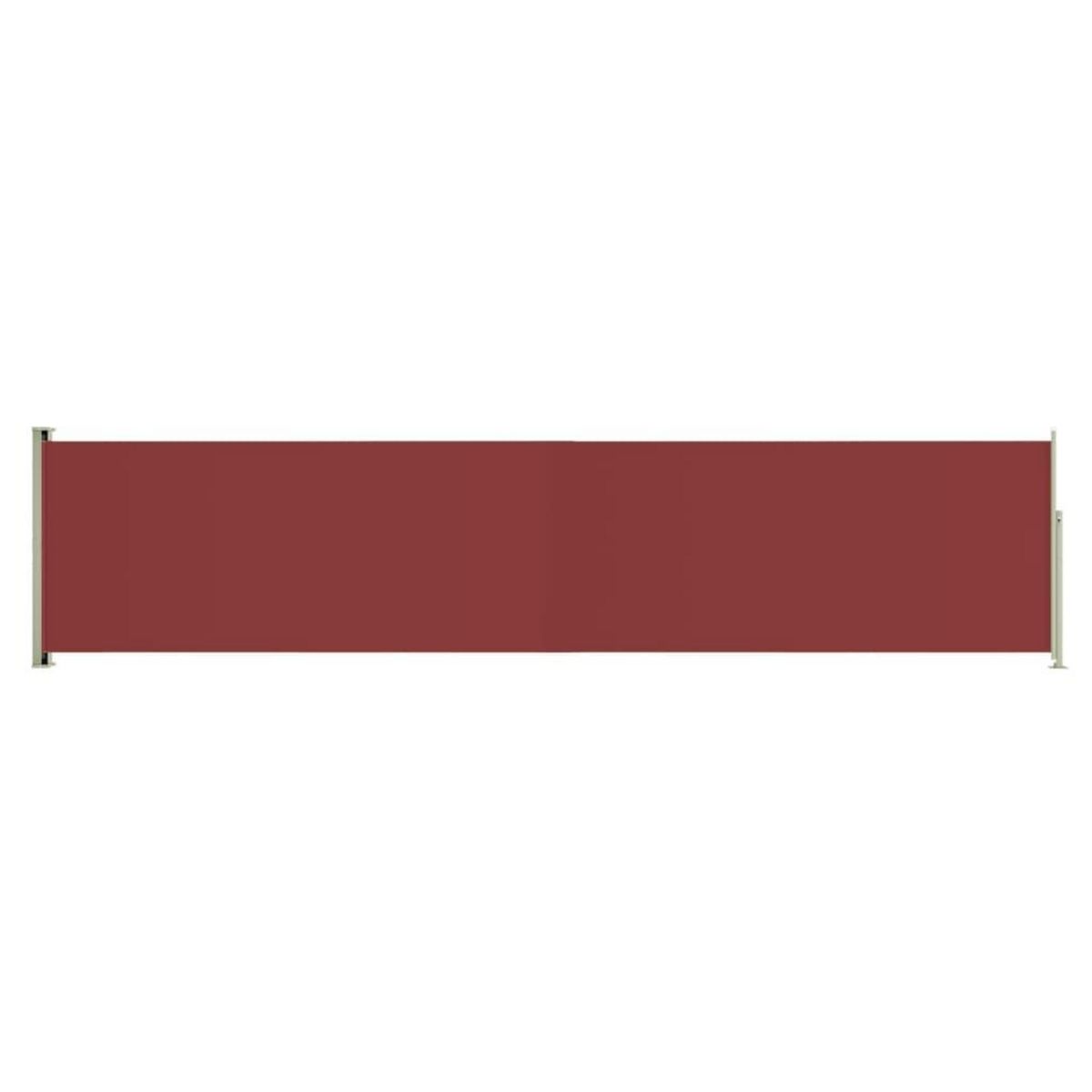 VIDAXL Auvent lateral retractable de patio 140x600 cm Rouge