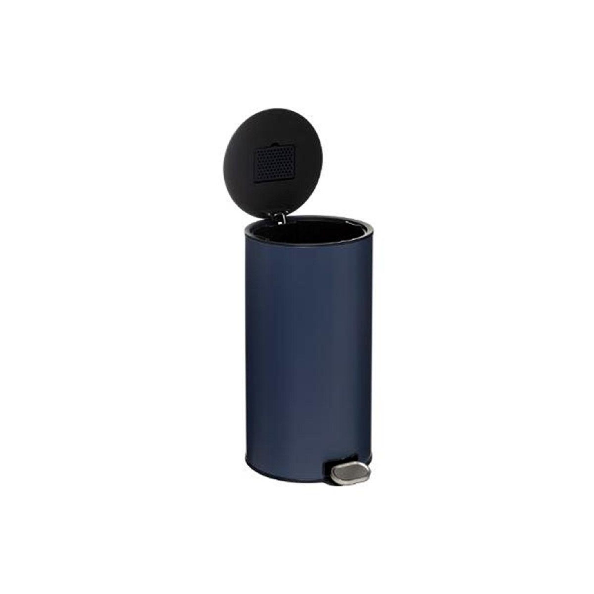 Voir la diapositive 2 : FIVE Poubelle de Cuisine en Métal  Delta  30L Bleu