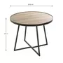 Paris Prix Table d'Appoint Design  Qanaq  60cm Noir & Chêne
