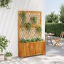 Voir la diapositive 3 : VIDAXL Jardiniere avec treillis 100x32x165 cm bois massif d'acacia