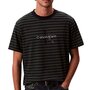 Voir la diapositive 1 : CALVIN KLEIN JEANS T Shirt /Marine Homme Calvin Klein Jeans Stripe
