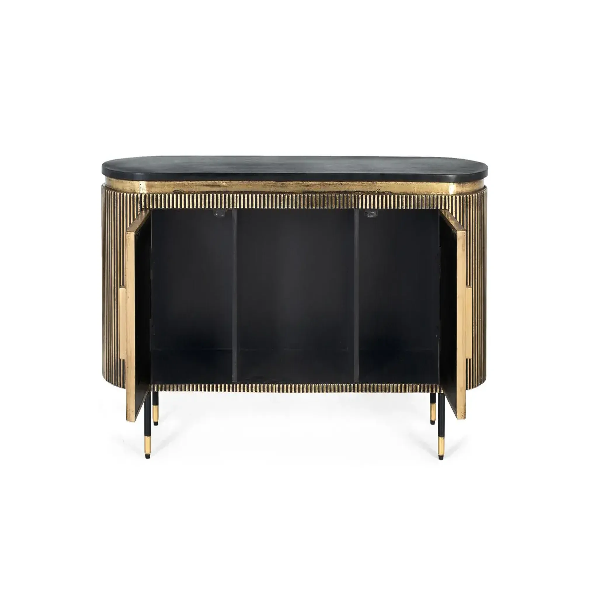 Voir la diapositive 2 : GINER Y COLOMER SL Meuble tv en bois de manguier 150 cm style classique moderne
