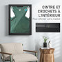 Voir la diapositive 5 : HOMCOM Frame box T-frame cadre pour maillot porte acrylique doublure interne feutre dim. 60L x 7l x 80H cm noir