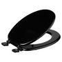Voir la diapositive 2 : FIVE Abattant WC en Bois  Bathroom  45cm Noir