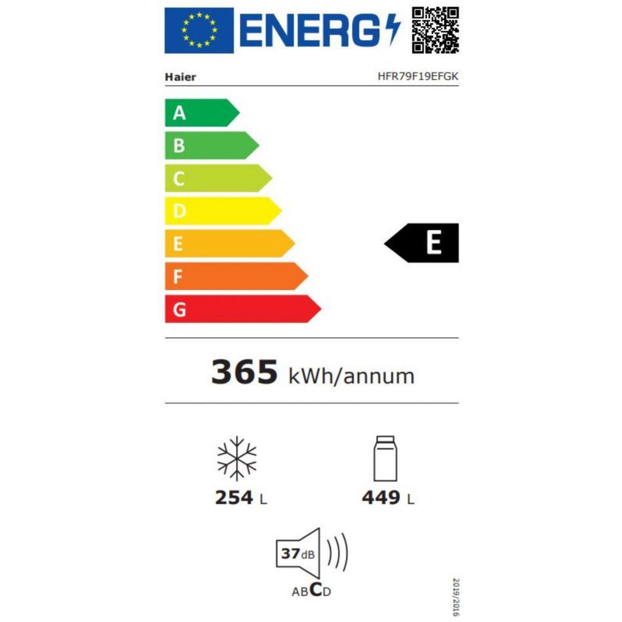 Voir la diapositive 6 : HAIER Réfrigérateur multi portes hfr79f19efgk