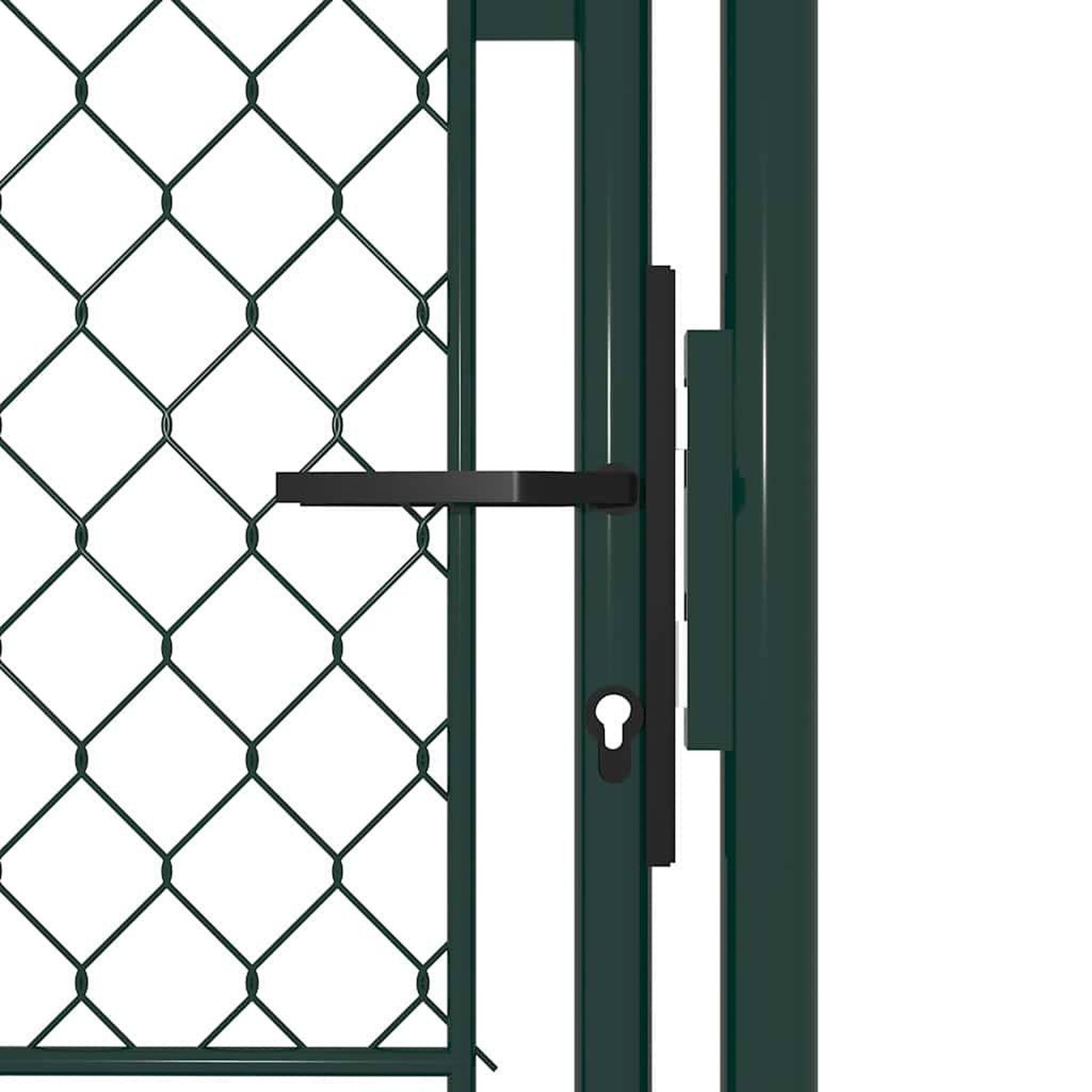 Voir la diapositive 3 : VIDAXL Portail de jardin en acier vert 100 x 175 cm