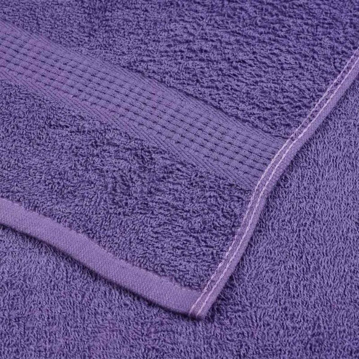 VIDAXL Serviettes de visage 2 pcs violet 30x30 cm 360 g m² 100% coton