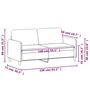 Voir la diapositive 6 : VIDAXL Canape a 2 places Noir 140 cm Tissu