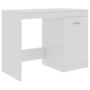 Voir la diapositive 2 : VIDAXL Bureau Blanc brillant 100x50x76 cm Bois d'ingenierie