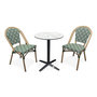 Voir la diapositive 1 : Paris Prix Ensemble Table de Jardin & 2 Chaises  Bistro  60cm Vert