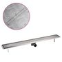 Voir la diapositive 2 : VIDAXL Drain de douche lineaire 1030 x 140 mm Acier inoxydable