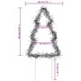 Voir la diapositive 6 : VIDAXL Decoration lumineuse arbre de Noël piquets 3 pcs 50 LED 30 cm