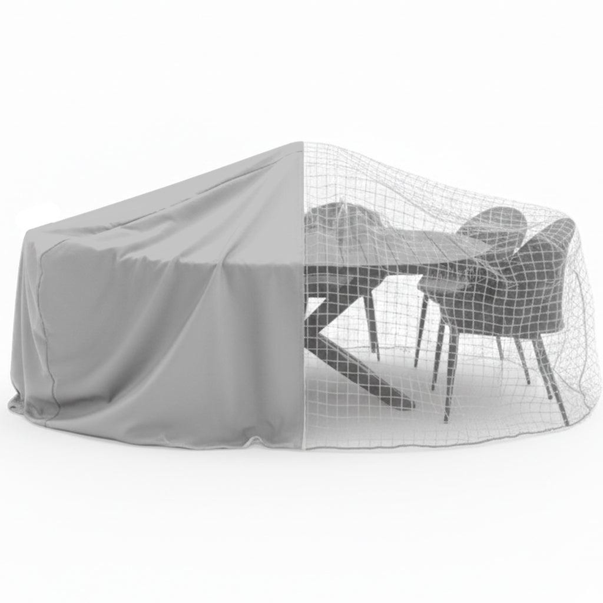 Jardiline Housse TABLE RONDE + CHAISES - 6 pers. - Ø 160 x 70 cm - Cover Garden