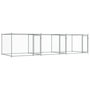 Voir la diapositive 2 : VIDAXL Cage pour chien avec portes gris 6x2x1,5 m acier galvanise