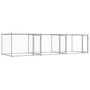 Voir la diapositive 2 : VIDAXL Cage pour chien avec portes gris 6x2x1,5 m acier galvanise
