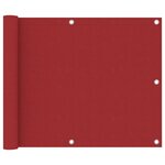 VIDAXL Ecran de balcon Rouge 75x300 cm Tissu Oxford
