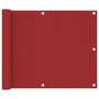 Voir la diapositive 1 : VIDAXL Ecran de balcon Rouge 75x300 cm Tissu Oxford