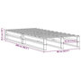 Voir la diapositive 6 : VIDAXL Cadre de lit sans matelas blanc 90x200 cm bois de pin massif