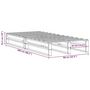 Voir la diapositive 6 : VIDAXL Cadre de lit sans matelas blanc 90x200 cm bois de pin massif