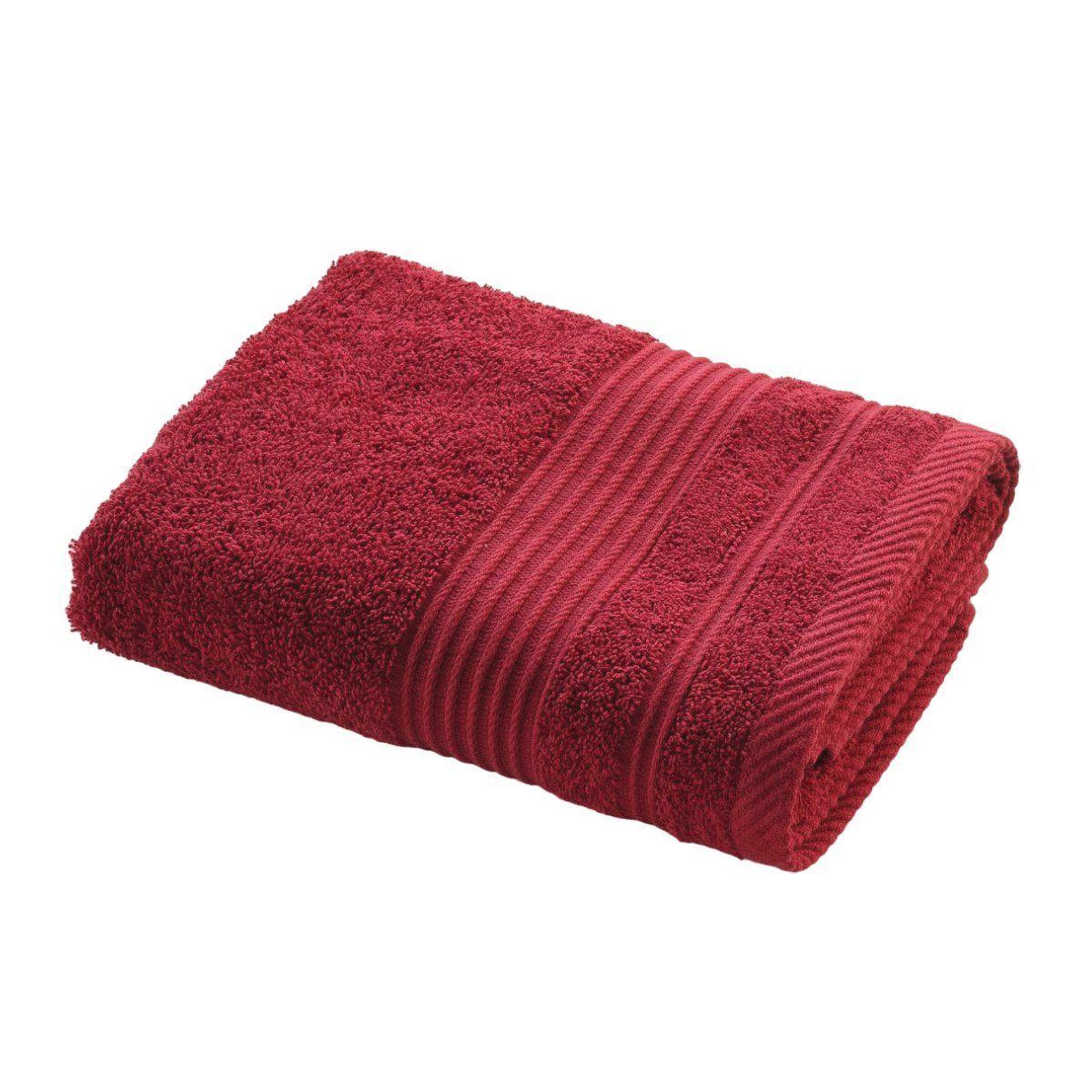 Voir la diapositive 1 : Douceur d'Intérieur Serviette de toilette  tendresse  50x90cm rubis