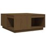 Voir la diapositive 2 : VIDAXL Table basse Marron miel 80x81x36,5 cm Bois massif de pin