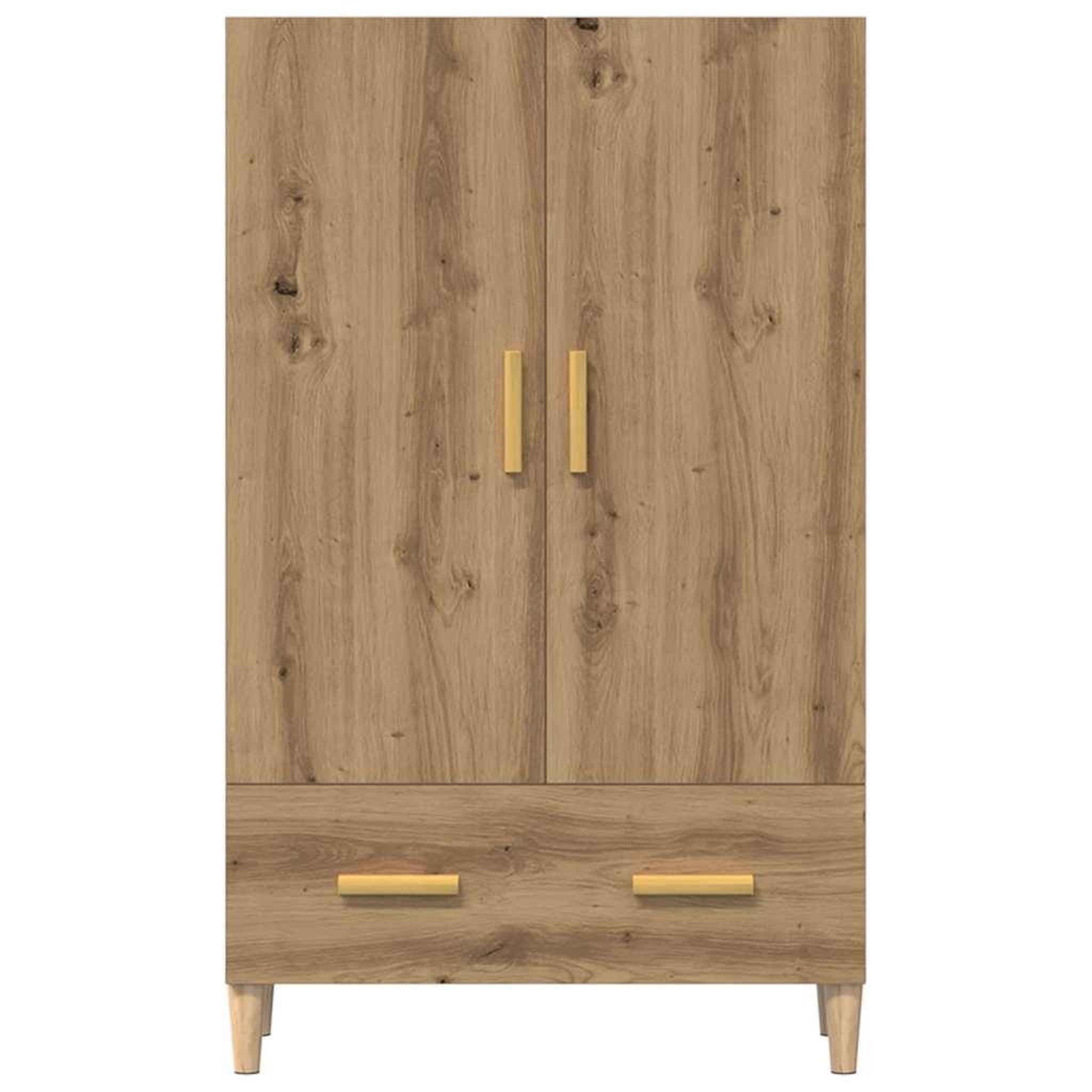 Voir la diapositive 3 : VIDAXL Buffet chene artisanal 70x31x115 cm bois d'ingenierie