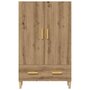 Voir la diapositive 3 : VIDAXL Buffet chene artisanal 70x31x115 cm bois d'ingenierie
