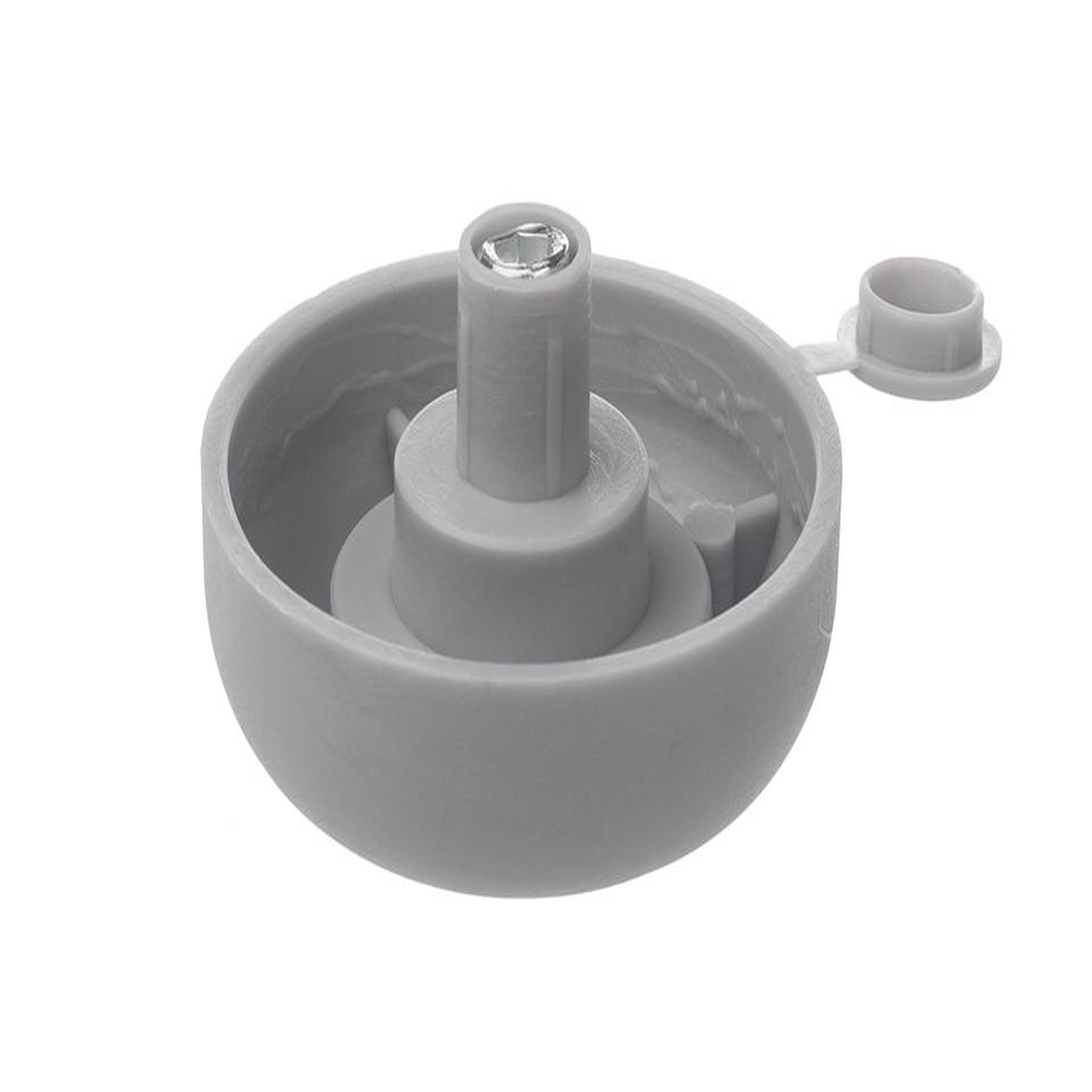 CENTRALE BRICO Glissière pour pied de meuble avec rectification hauteur 17mm gris
