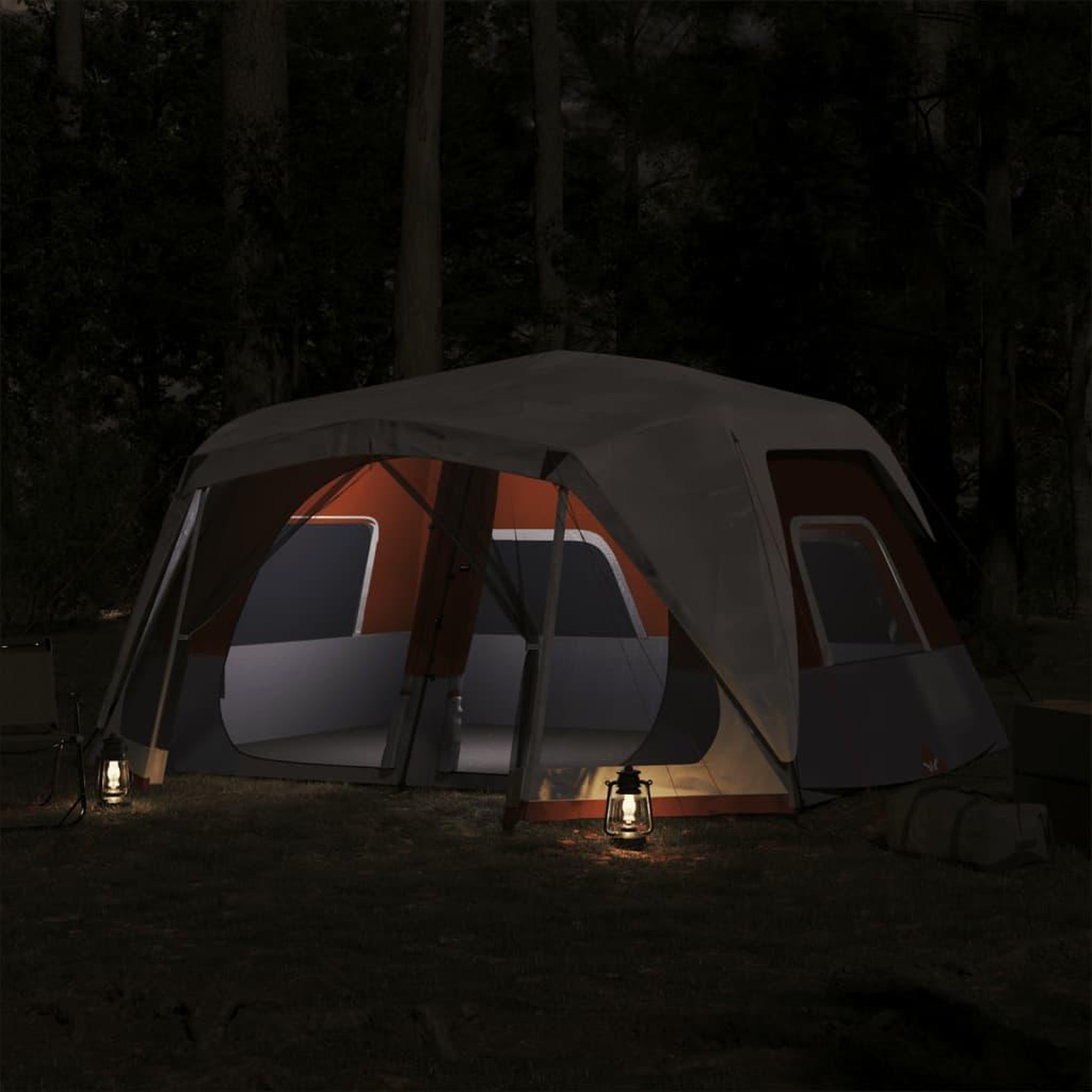 Voir la diapositive 3 : VIDAXL Tente familiale avec LED 10 personnes liberation rapide