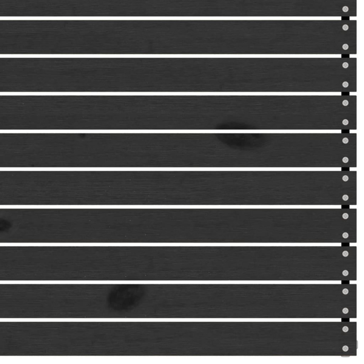 VIDAXL Salon de jardin 6 pcs Noir Bois de pin massif