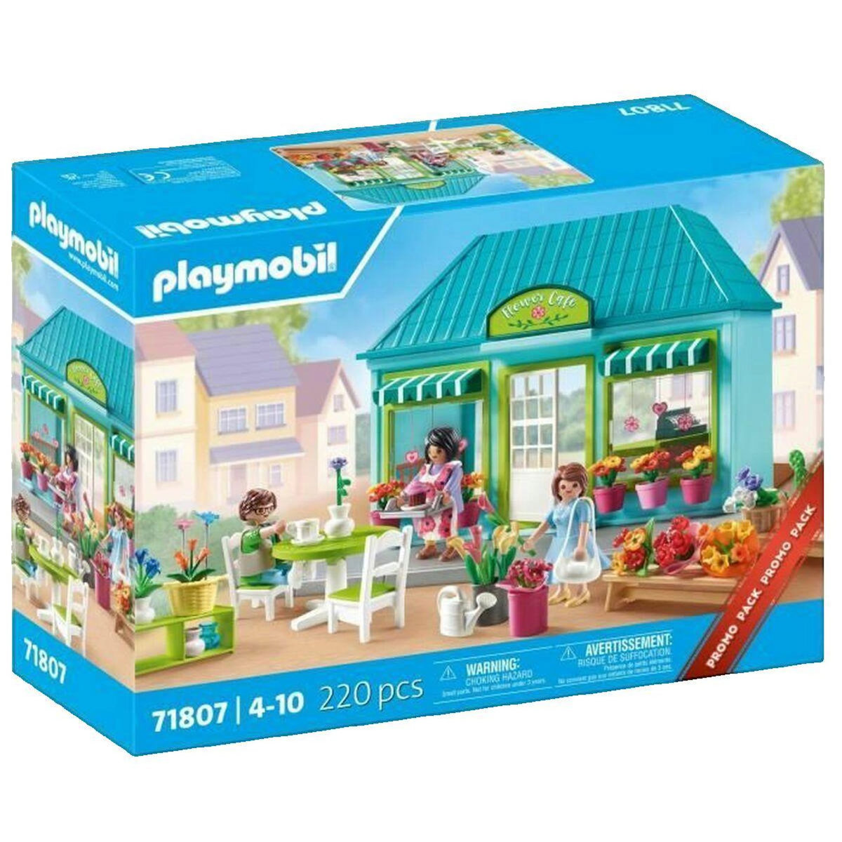 PLAYMOBIL Ensemble de jeu Playmobil Boutique de fleuriste et salon de thé Playmobil