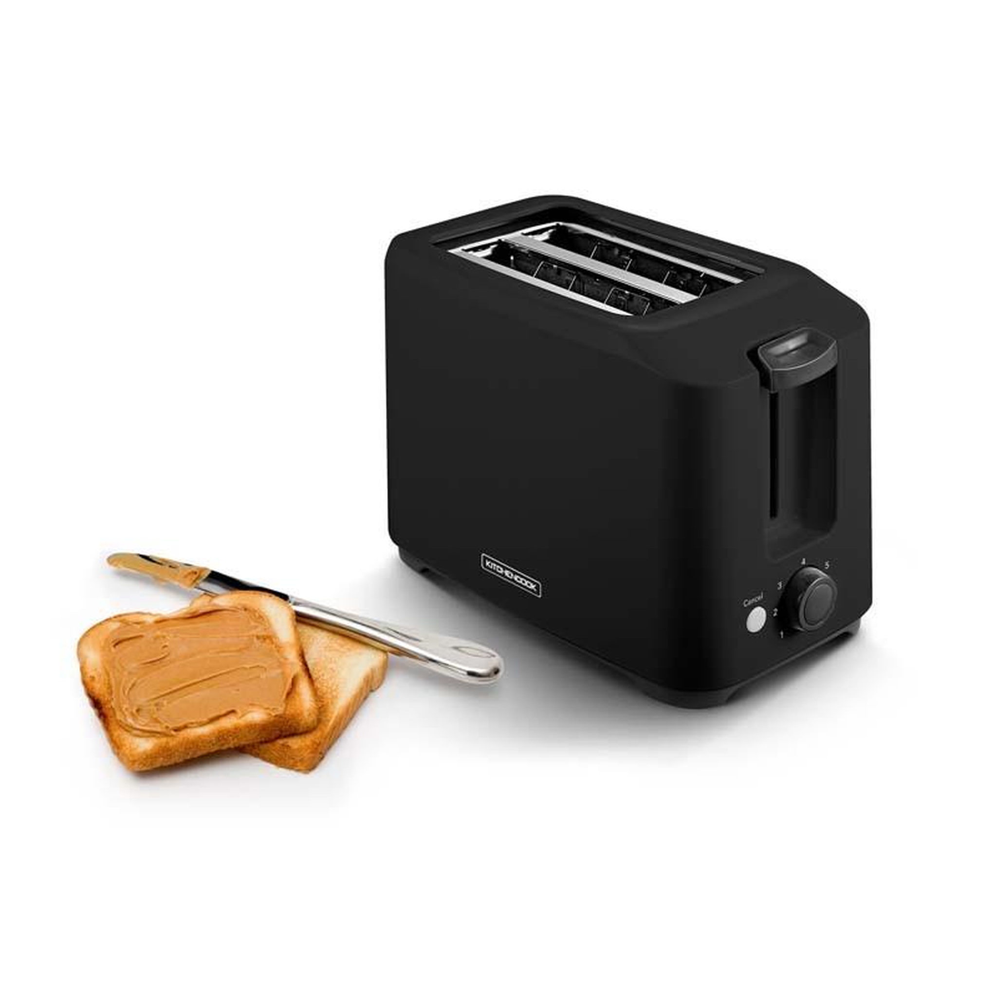 Voir la diapositive 4 : KITCHENCOOK Grille pain 2 fentes et tiroir ramasse miettes toasteo kitchencook