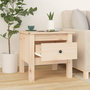 Voir la diapositive 3 : VIDAXL Table d'appoint 40x40x39 cm Bois massif de pin