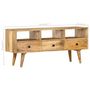 Voir la diapositive 6 : VIDAXL Meuble TV 110x36x50 cm Bois massif de manguier
