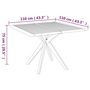Voir la diapositive 6 : VIDAXL Table de jardin 110x110x75 cm Bois d'acacia solide