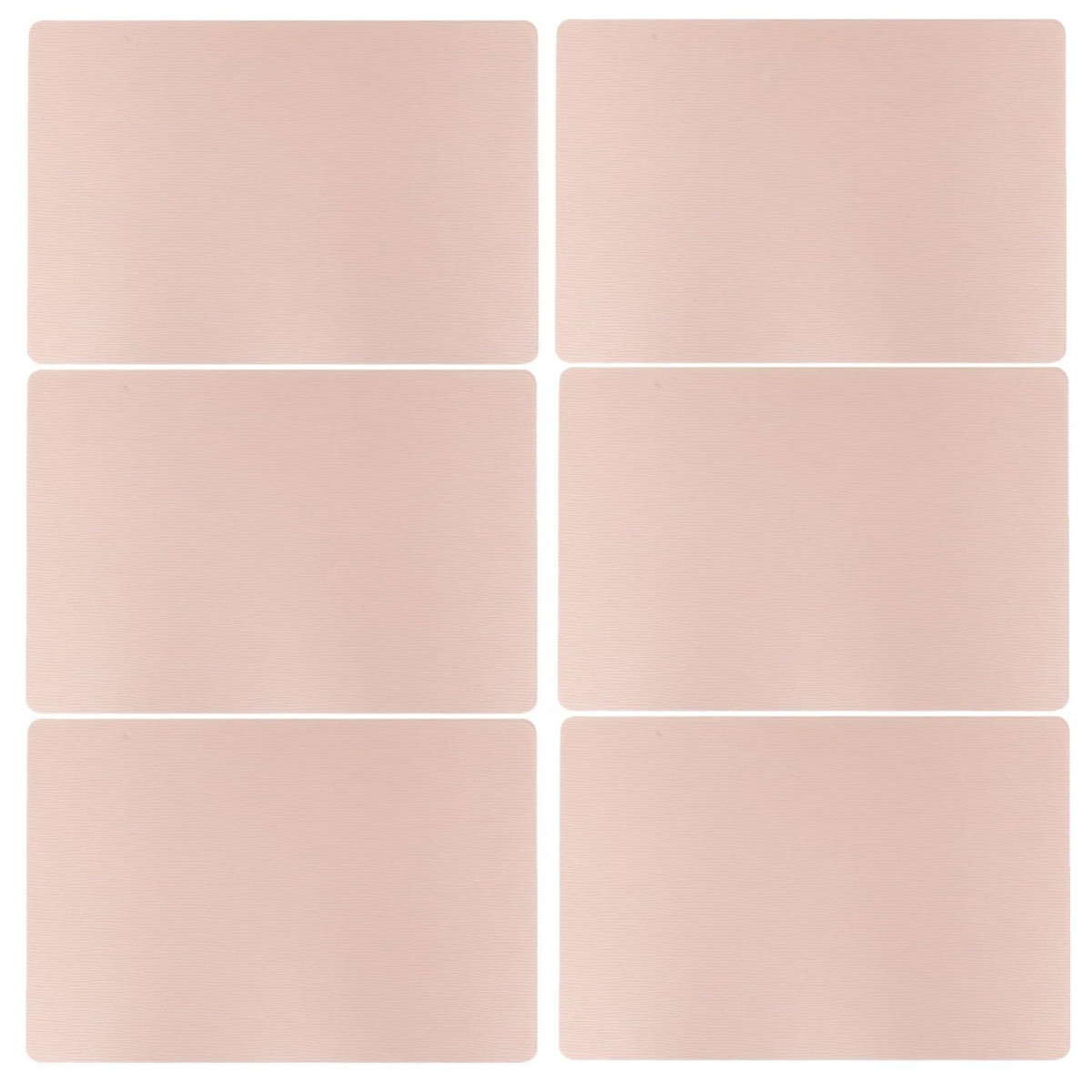 TOILINUX Lot de 6 sets de table CHARLY - 49 x 33 cm - Rose