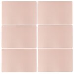 TOILINUX Lot de 6 sets de table CHARLY - 49 x 33 cm - Rose