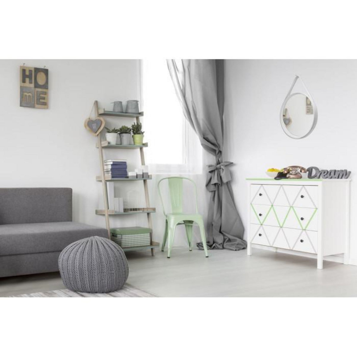 Paris Prix Miroir Mural Rond  Ultima  49cm Blanc