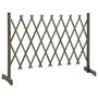 Voir la diapositive 2 : VIDAXL Cloture en treillis de jardin Gris 150x80 cm Bois de sapin