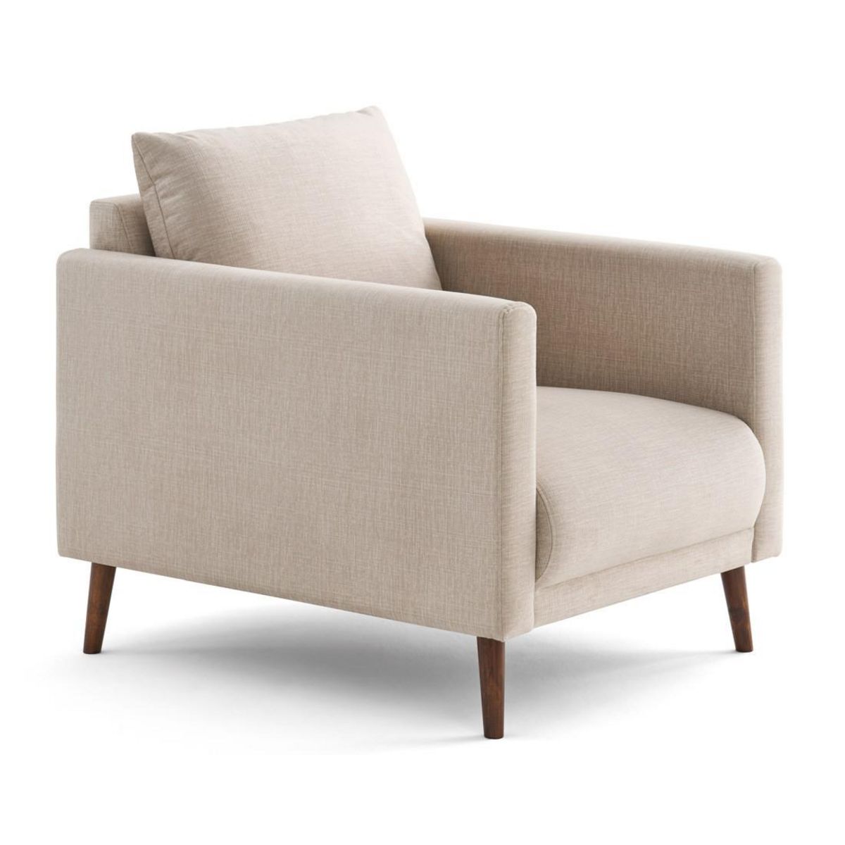 LISA DESIGN Ostrava - fauteuil en velours pieds en bois